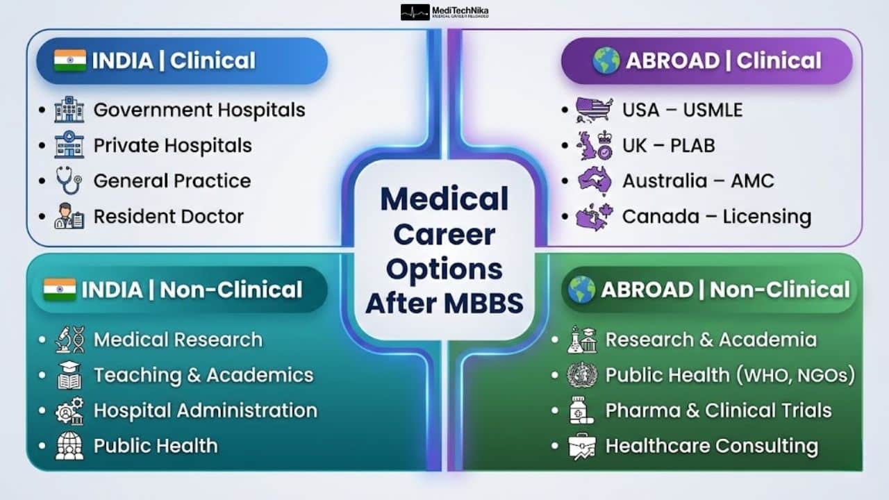 Medical career options after MBBS