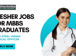 Fresher Jobs for MBBS Graduates - Tata Steel Hiring Medical Officer - Apply Now