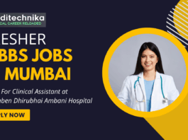 Fresher MBBS Jobs in Mumbai - Apply For Clinical Assistant at Kokilaben Dhirubhai Ambani Hospital