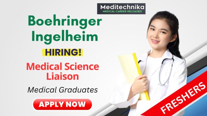 Freshers Job in Kolkata and Hyderabad at Boehringer Ingelheim | Medical Graduates Apply