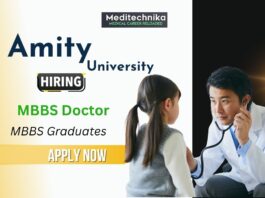 MBBS Doctor Job at Amity International School Gurgaon - Apply Now