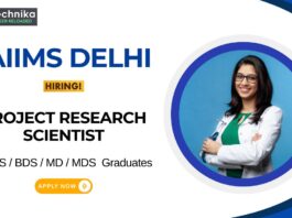 MBBS Job at AIIMS Delhi Apply Now for the Project Research Scientist Position