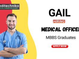 Medical Officer Job at GAIL MBBS Graduates Apply Online
