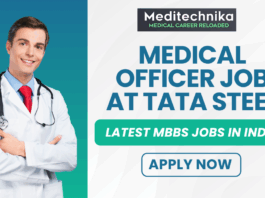 Medical Officer Job at Tata Steel – Latest MBBS Jobs in India - Apply Now