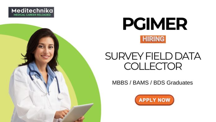 PGIMER Job for MBBS Graduates Apply Now for the Field Data Collector Role