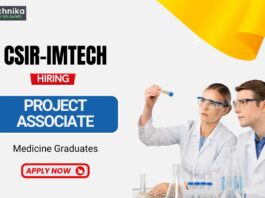 Project Associate Job at IMTECH Medicine Graduates Apply Now