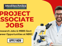 Project Associate Jobs Research Jobs & MBBS Govt Career Opportunities at NBRC - Apply Now