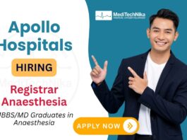 Anaesthesia Job at Apollo Hospitals in Bangalore Apply