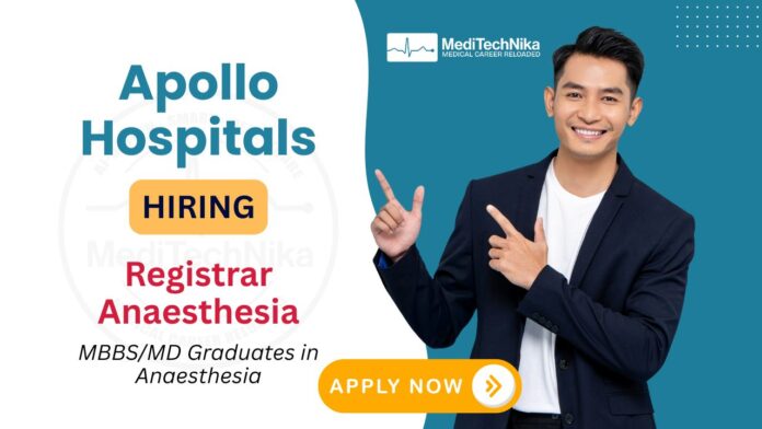 Anaesthesia Job at Apollo Hospitals in Bangalore Apply Anaesthesia Job at Apollo Hospitals in Bangalore Apply