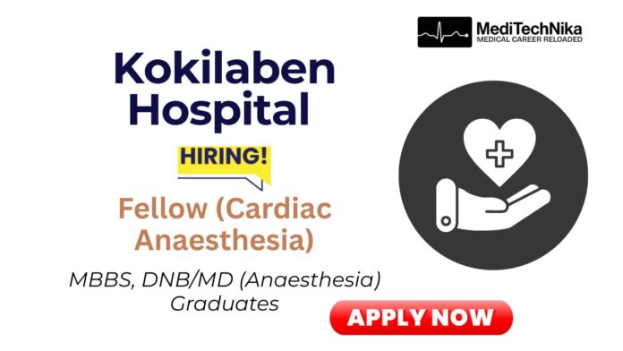 Cardiac Anaesthesia Job in Mumbai | Apply for Fellow Role