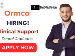 Dental Job in Hyderabad | Ormco Clinical Support Role