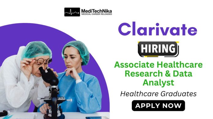 Research Job at Clarivate | Healthcare Analyst Role in Bangalore