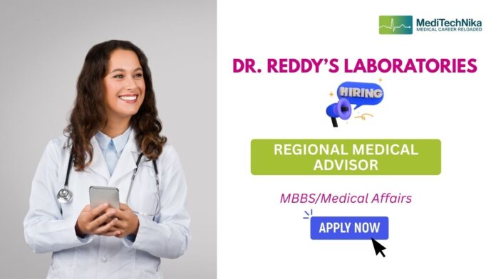 Dr. Reddy's Careers Apply Now for Regional Medical Advisor Jobs