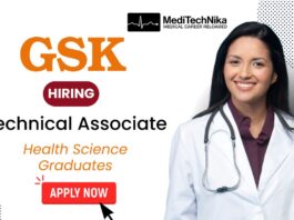Health Science Job: Technical Associate Role at GSK in Bangalore