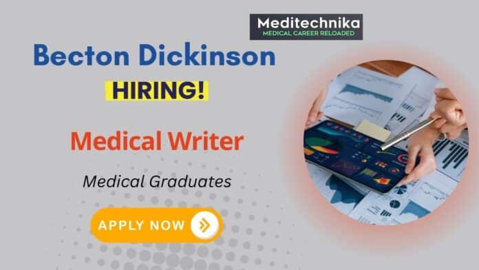 Medical Job | Medical Writing Role at Becton Dickinson