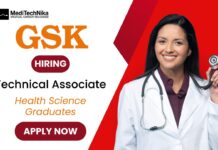 Health Science Job at GSK – Technical Associate Role in Bangalore Health Science Job at GSK – Technical Associate Role