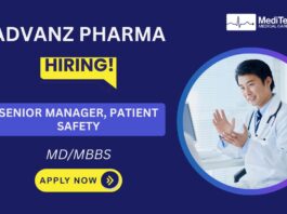MBBS Jobs at Advanz Pharma Apply Now for Senior Manager Position