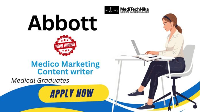 Medical Content Writer Job at Abbott India – Apply Now