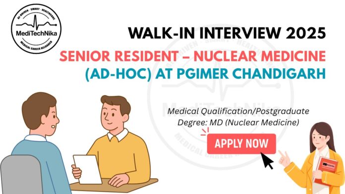 PGIMER Careers Apply Now for Senior Resident Position PGIMER Careers Apply Now for Senior Resident Position