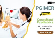 PGIMER Careers: Consultant Paediatrics Job Opportunity 2025 PGIMER Careers: Consultant Paediatrics Job Apply Now