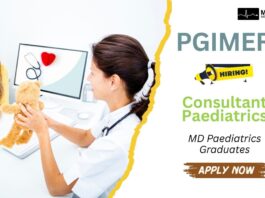 PGIMER Careers: Consultant Paediatrics Job Apply Now