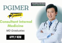 Exciting Career Opportunity: Consultant Internal Medicine at PGIMER Chandigarh PGIMER Chandigarh Jobs - Consultant Internal Medicine | Apply
