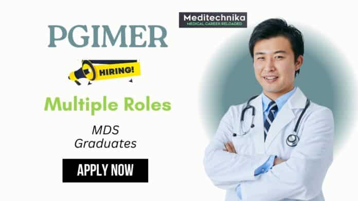 PGIMER Chandigarh Recruitment 2025 | ICMR & MDS Jobs