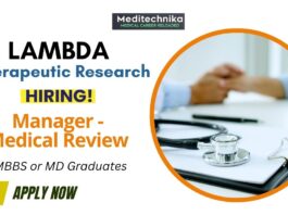 Pharmacovigilance Jobs Manager Medical Review at Lambda