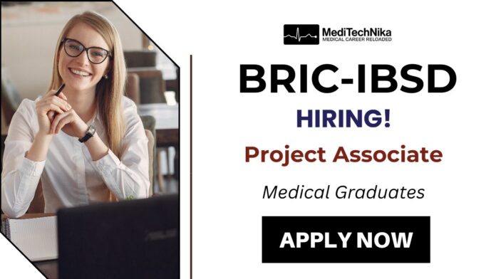 Project Associate Job at BRIC - Medical Job Vacancy