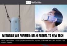 Delhi’s Pollution Crisis Boosts Demand for India’s First Neck-Worn Air Purifier, the Atovio Pebble _Wearable air purifier Delhi Rushes to New Tech