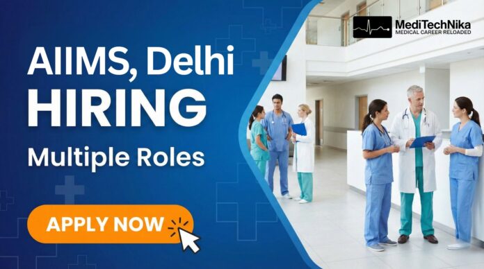 AIIMS Delhi Technical Support Job Under ICMR Project – Apply Now