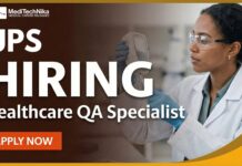 Healthcare Job Opportunity at UPS – Quality Assurance Specialist Role Healthcare Job Opportunity at UPS – Quality Assurance Specialist Role. Apply Now!