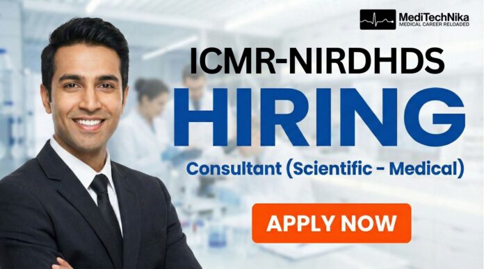 ICMR BDS Job Opportunity: Medical Role at ICMR-NIRDHDS. Apply Now!