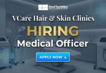 Medical Officer Job for MBBS Freshers at VCare Hair & Skin Clinics Medical Officer Job for MBBS Freshers at VCare Hair & Skin Clinics. Apply Now!