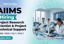 Explore AIIMS Careers & Apply Now for Project Research & Technical Support Position AIIMS Careers Apply Now for Project Research Scientist & Project Technical Support Role