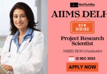 AIIMS Delhi Recruitment 2025: Apply for Project Research Scientist (Medical) Role AIIMS Delhi Recruitment 2025: Apply for Project Research Scientist-I (Medical) Role