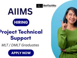 Technical Support Job at AIIMS | ICMR Project Recruitment