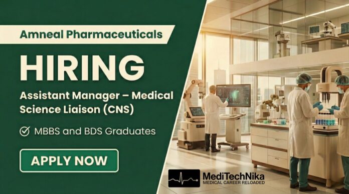 Exciting BDS Job Opportunity: Become an MSL (CNS) with Amneal Pharmaceuticals. Apply now