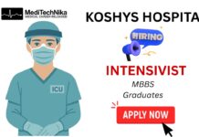 Medical Job Opportunity for Intensivists at Koshys Hospital Medical Job: Intensivist Role at Koshys Hospital in Bangalore