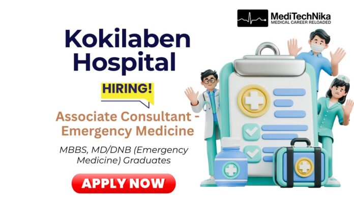 Emergency Medicine Job at Kokilaben Hospital in Mumbai Emergency Medicine Job at Kokilaben Hospital in Mumbai