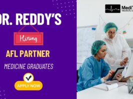 Dr Reddy's Lab is hiring! AFL Partner job vacancy and Medicine Graduates can apply