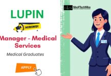 Medical Job Opportunity: Manager – Medical Services at Lupin Medical Job at Lupin: Manager – Medical Services Role | Apply Now
