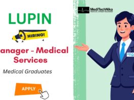 Medical Job at Lupin: Manager – Medical Services Role | Apply Now