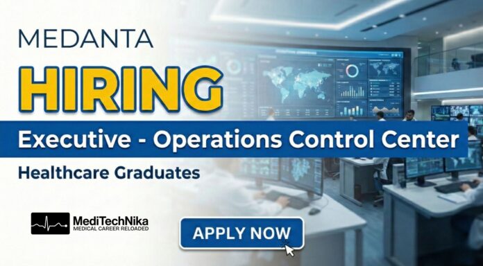 Healthcare Job at Medanta – Executive Operations Role. Apply now.
