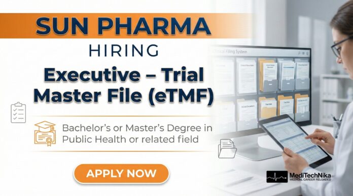 Healthcare Job at Sun Pharma Apply Now For an Executive Position