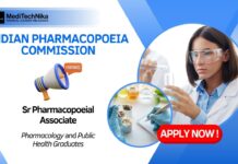 Walk-In Interview at Indian Pharmacopoeia Commission: Apply for Sr Pharmacopoeial Associate Indian Pharmacopoeia Commission hiring Sr Pharmacopoeial Associate and Pharmacology Graduates are encourged to apply.