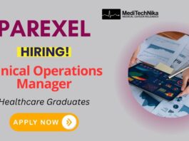 Healthcare Job: Clinical Operations Manager at Parexel