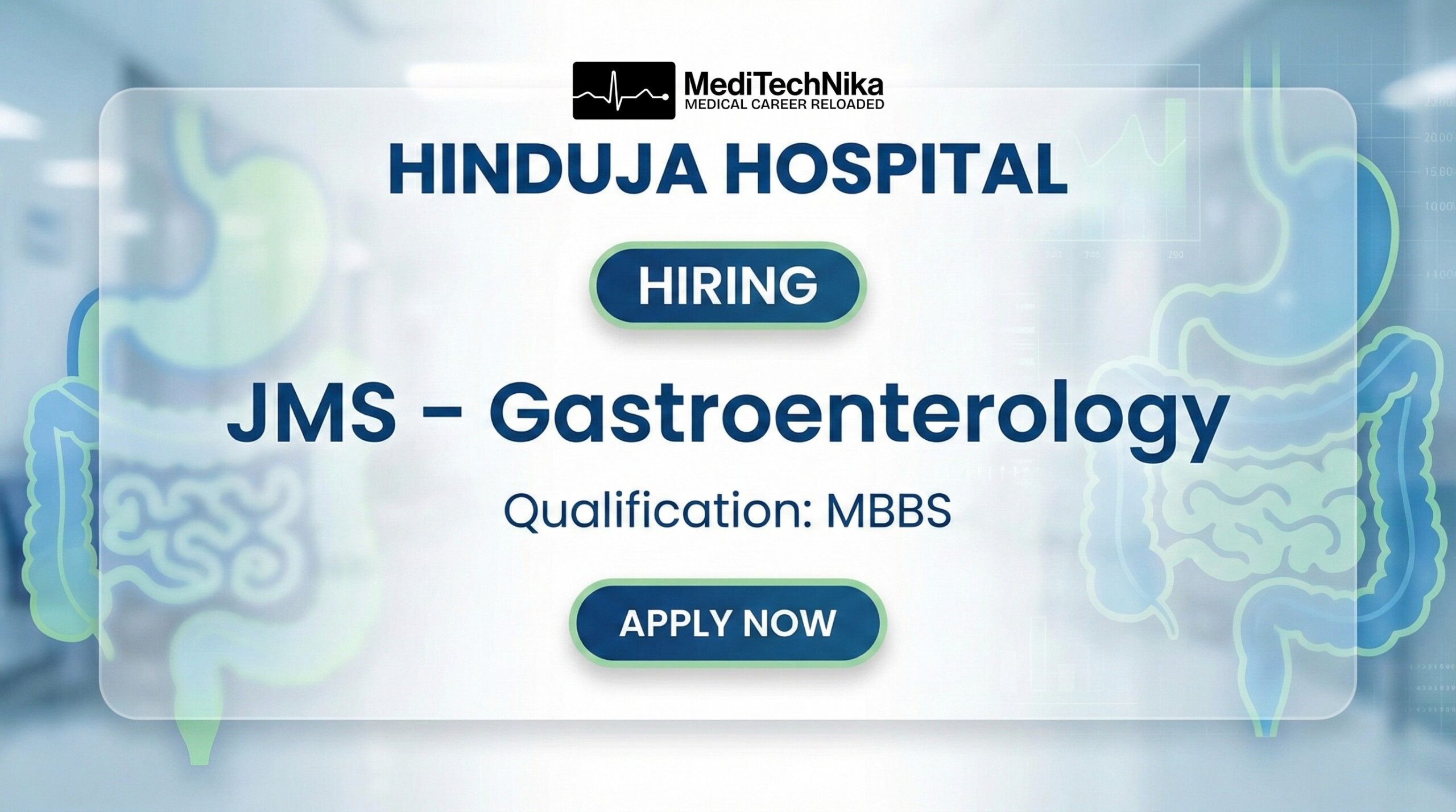 MBBS Job at Hinduja hospital - Apply Now for a Gastroenterologist Position MBBS Job at Hinduja hospital - Apply Now for a Gastroenterologist Position