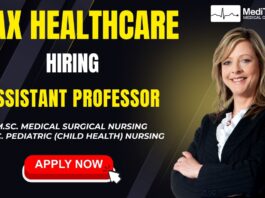 Max Healthcare is hiring Assistant Professor at Lucknow. Medical graduates can apply