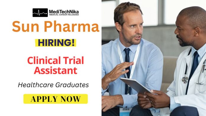 Clinical Trial Job at Sun Pharma for Freshers | Apply